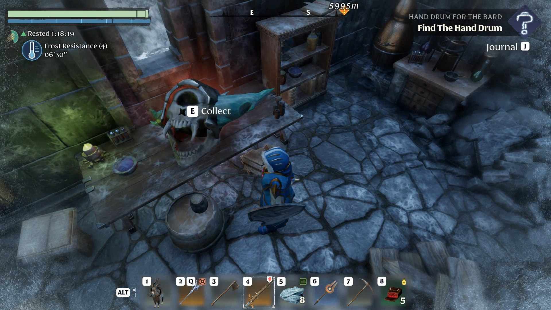 Markiere deine Standorte für eine einfache Navigation im Enshrouded Souls of the Frozen Frontier Update.