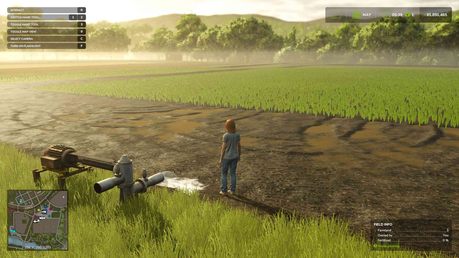 Manage daily water levels in Farming Simulator 25