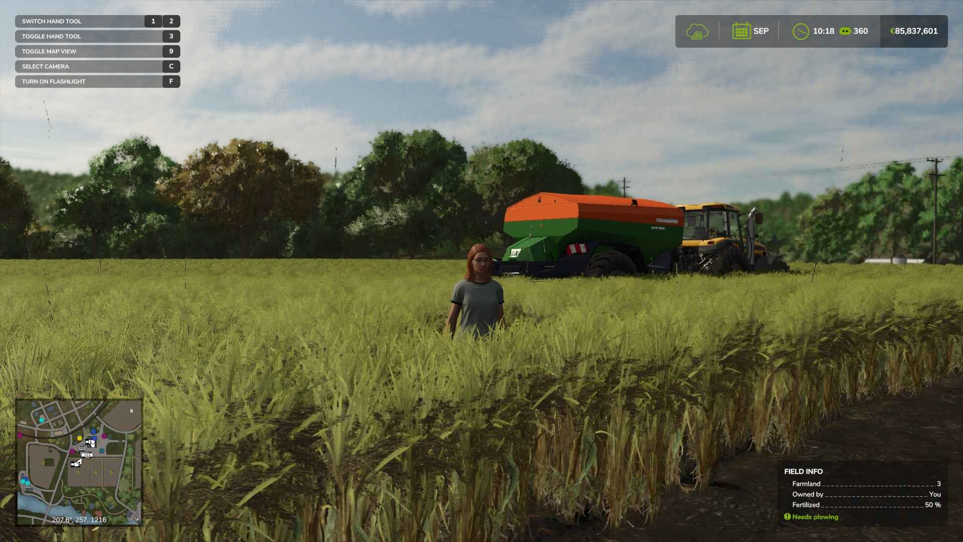 Trage Dünger für besseren Ertrag auf in Farming Simulator 25