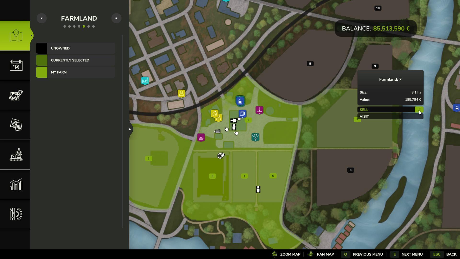 Sell unused fields to reinvest in Farming Simulator 25
