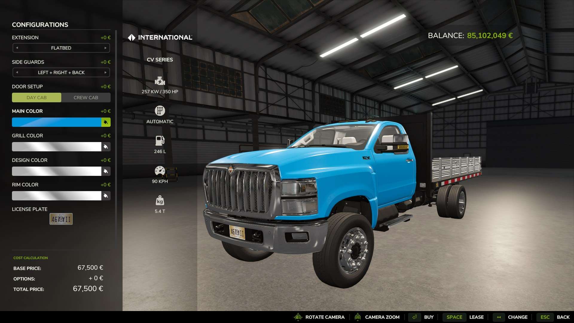 Passe die Fahrzeug-Spezifikationen an Deine Farm an in Farming Simulator 25.
