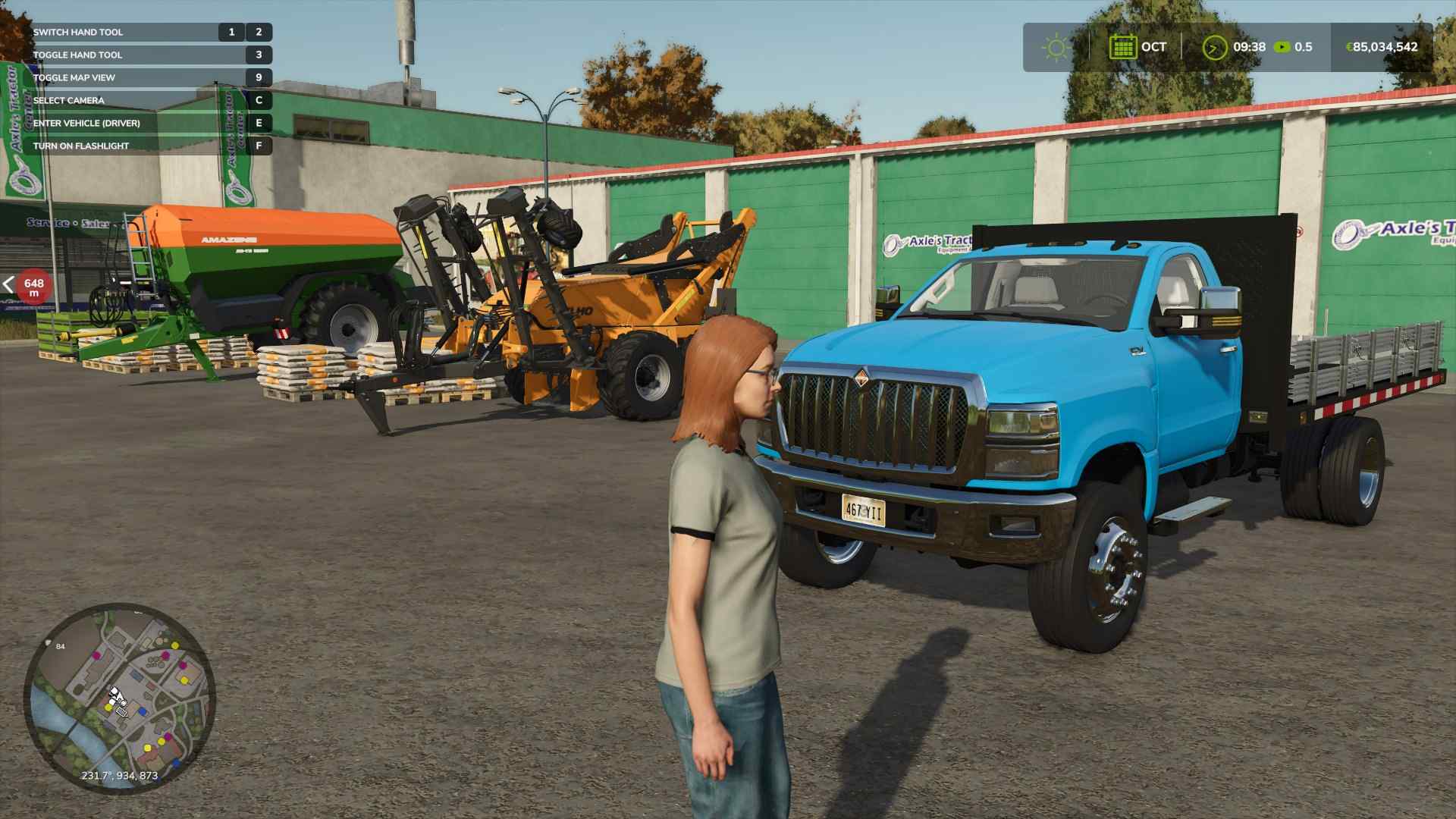 Kaufe Traktoren und Erntemaschinen direkt aus dem Laden in Farming Simulator 25.