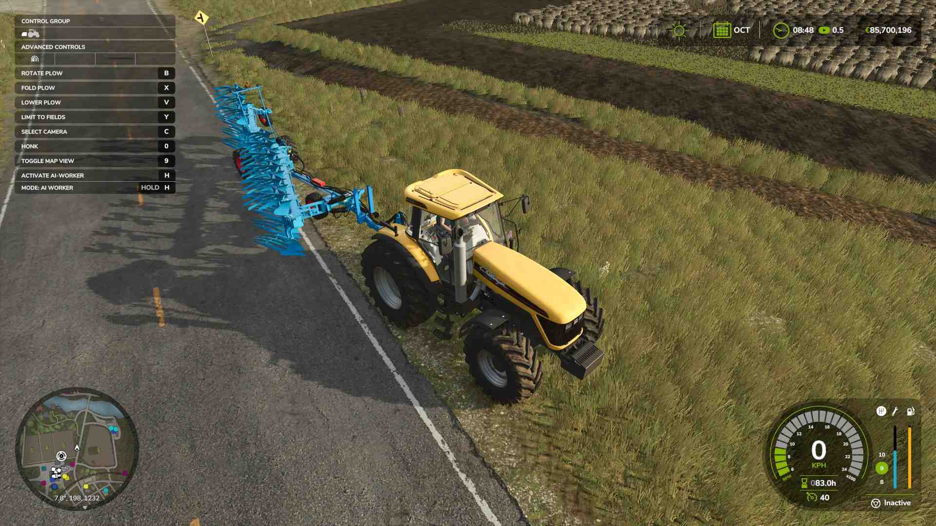 Beginne Dein neues Feld mit einem Pflug in Farming Simulator 25