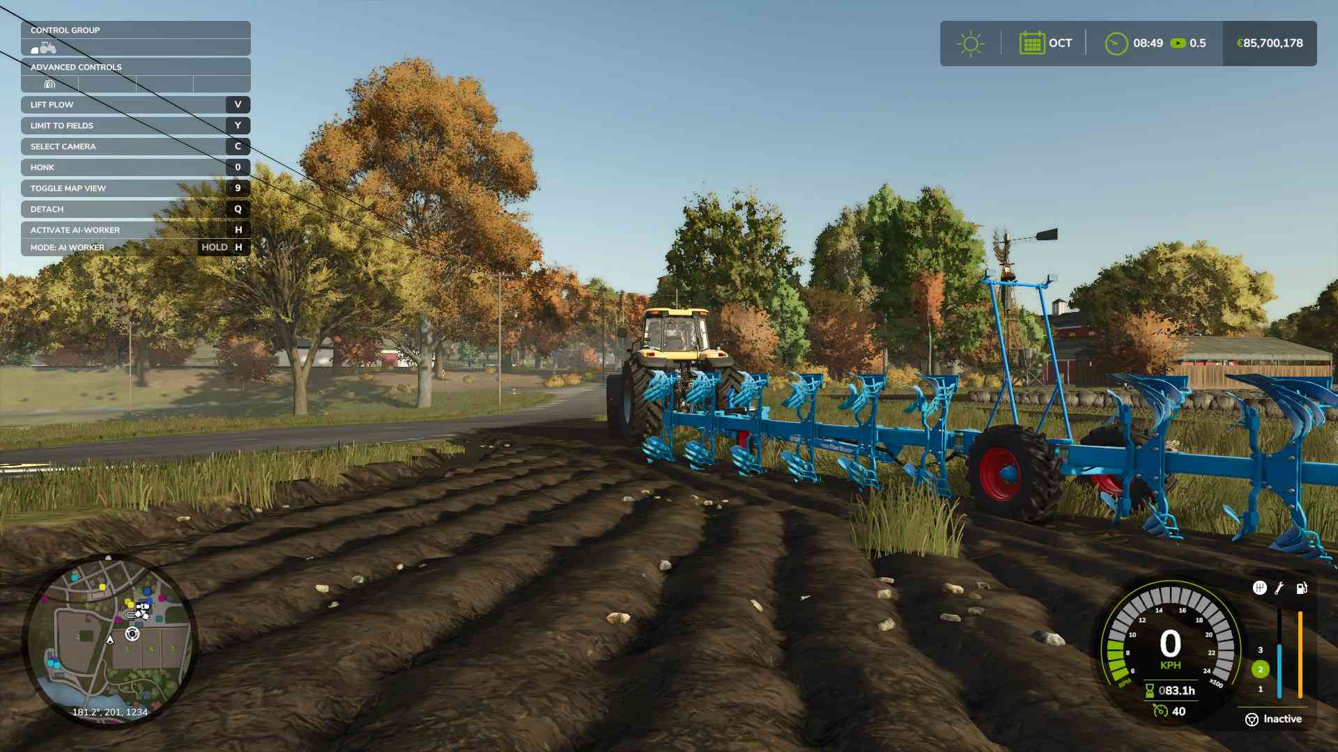 Aktiviere „Felder erstellen zulassen“, um in Farming Simulator 25 mit dem Pflügen zu beginnen