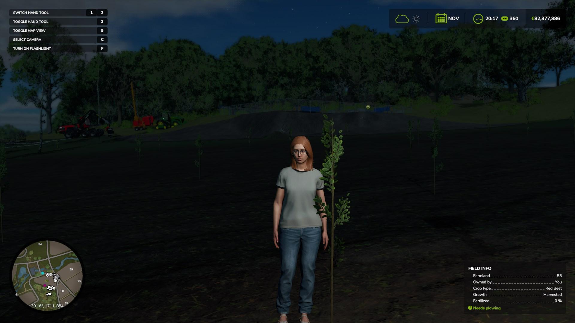 Watch your saplings grow over time in Farming Simulator 25