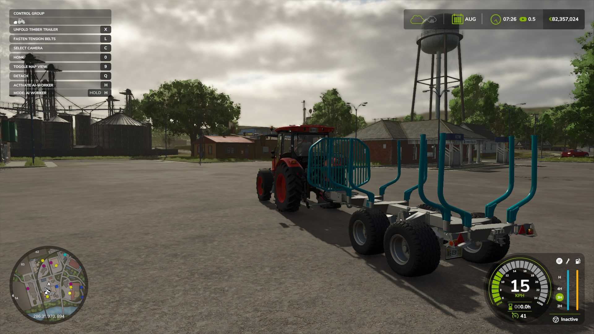 Purchase trailer for transporting logs
