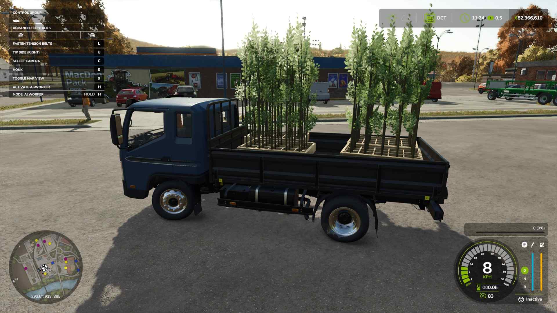 Fahre zum Pflanzort in Farming Simulator 25.