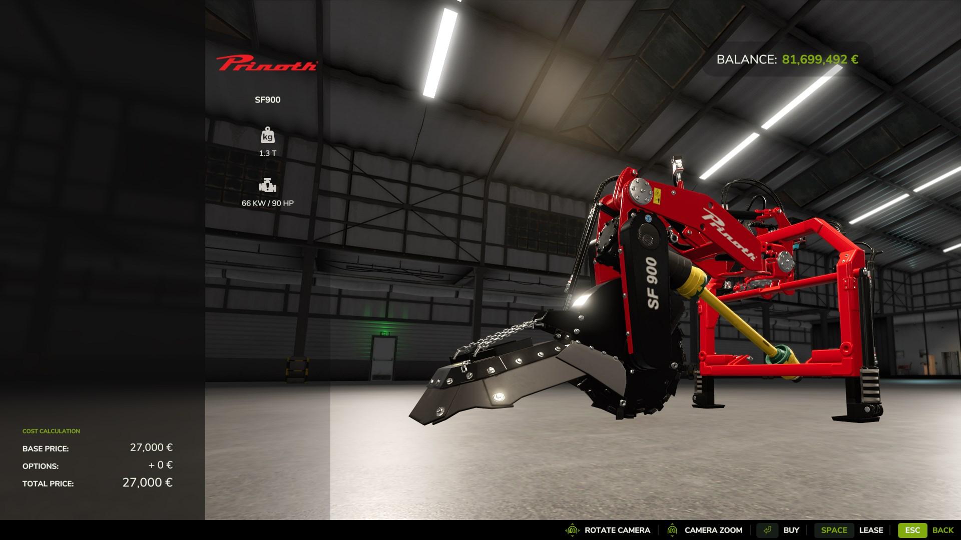 Befestige deinen Baumstumpffräser in Farming Simulator 25.