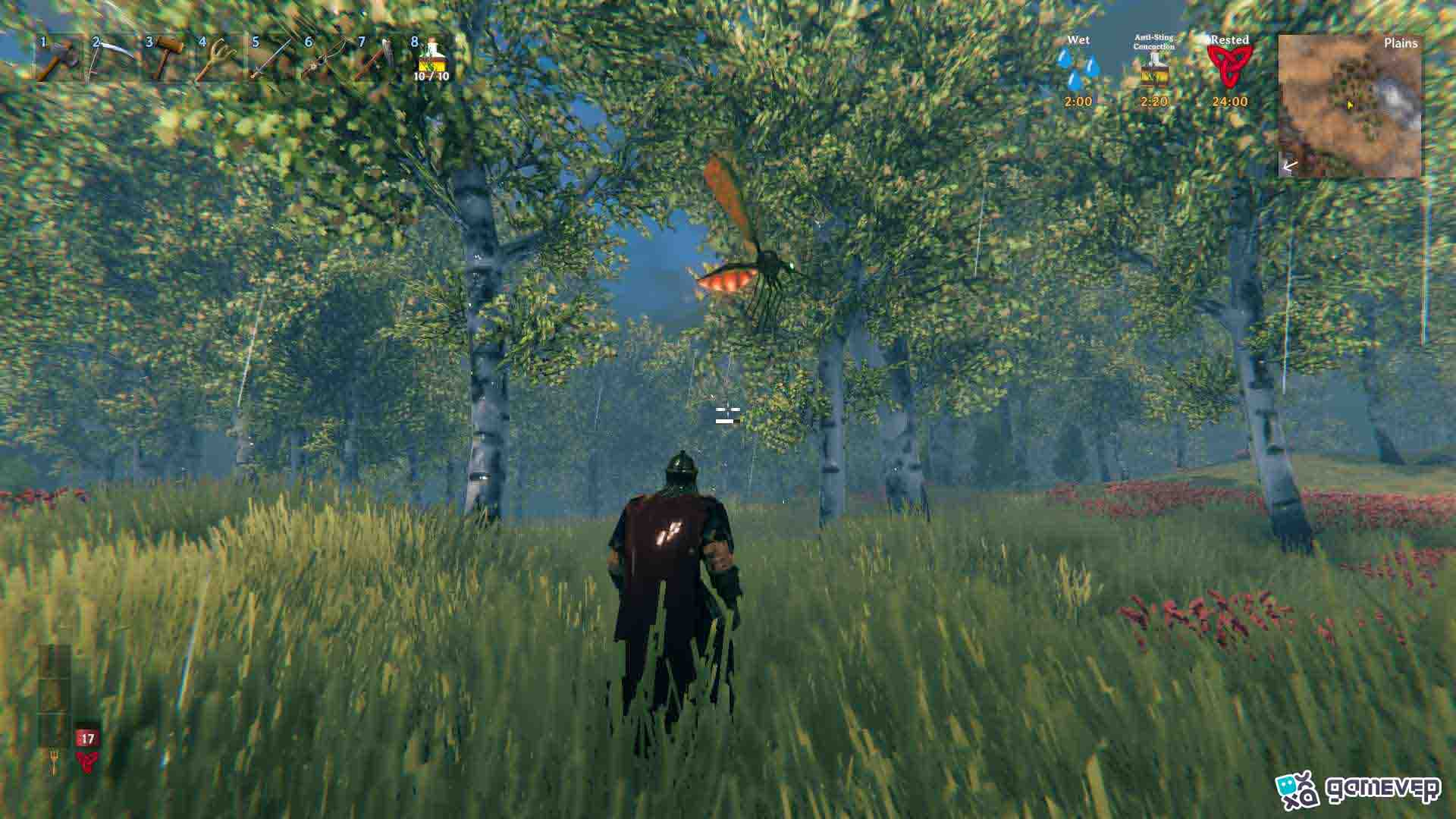 Usa el Brebaje Anti-Picadura para repeler a los Deathsquitos en Valheim.