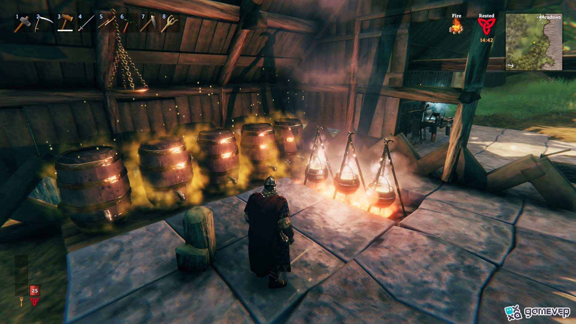 Prepara la Base de Hidromiel de Resistencia de Troll en tu caldero en la actualización Bog Witch de Valheim