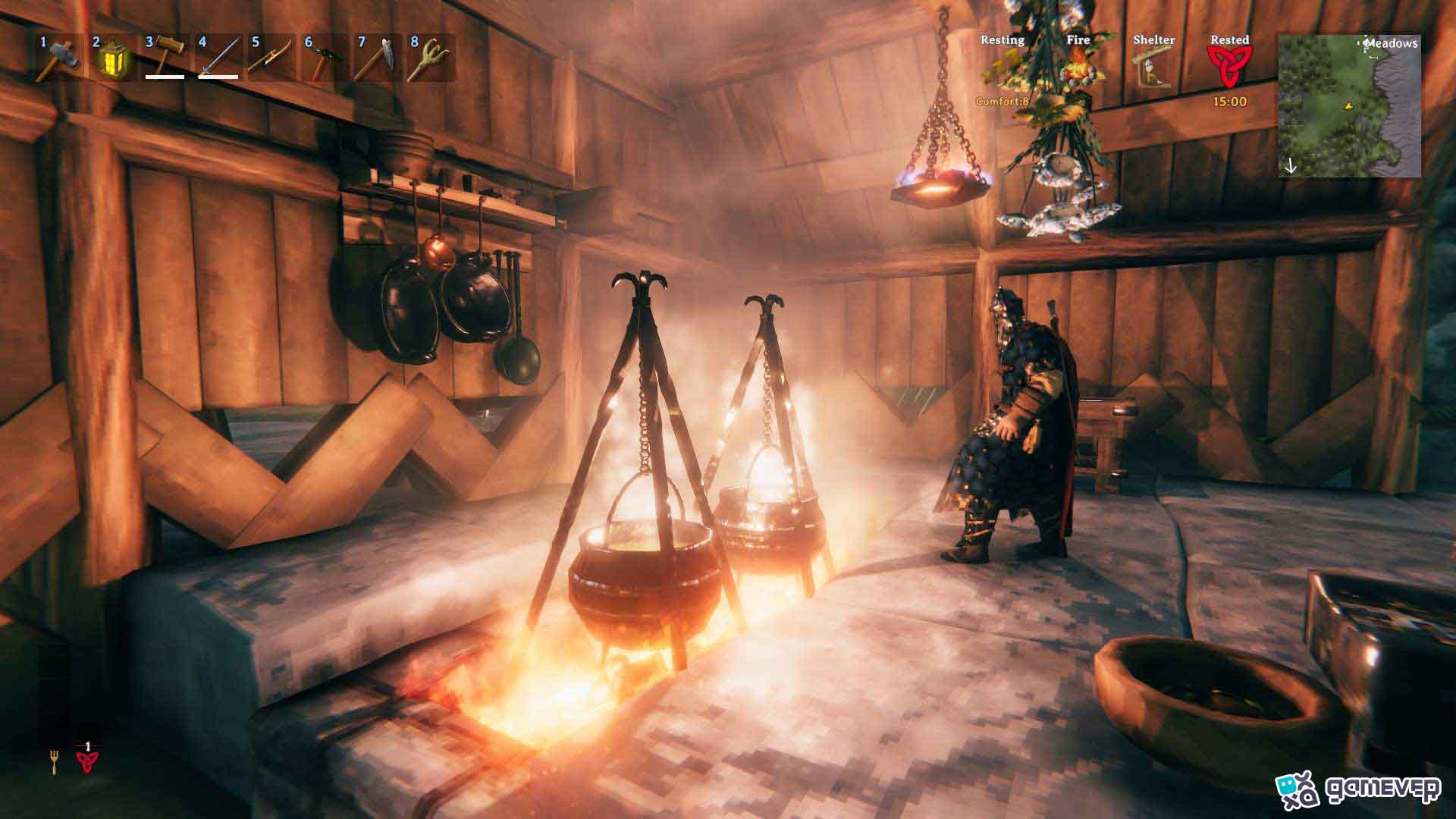 Mejora tus estaciones de cocina en la actualización Bog Witch de Valheim