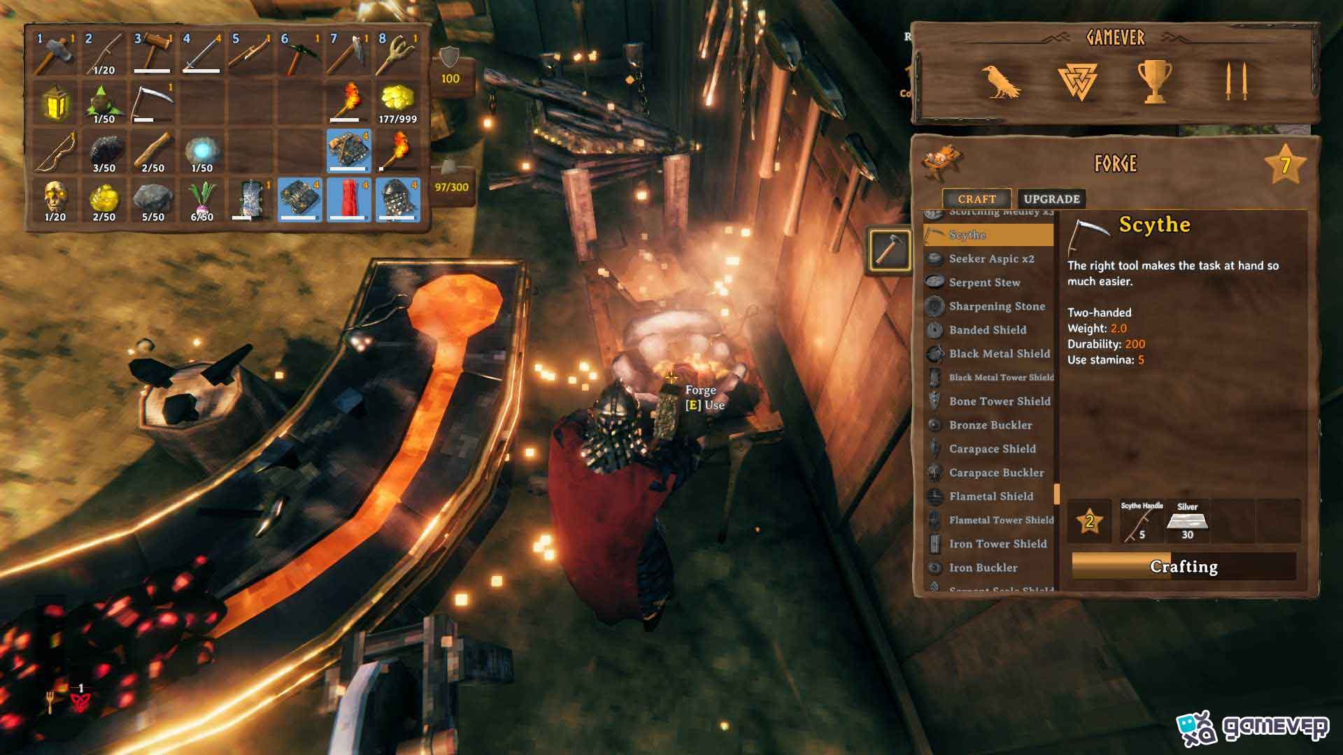 Equipa ropa de agricultor para aumentar tus habilidades en la actualización Bog Witch de Valheim