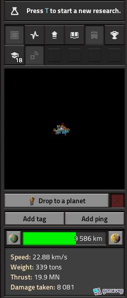 Configura un horario de viaje en Factorio Space Age.