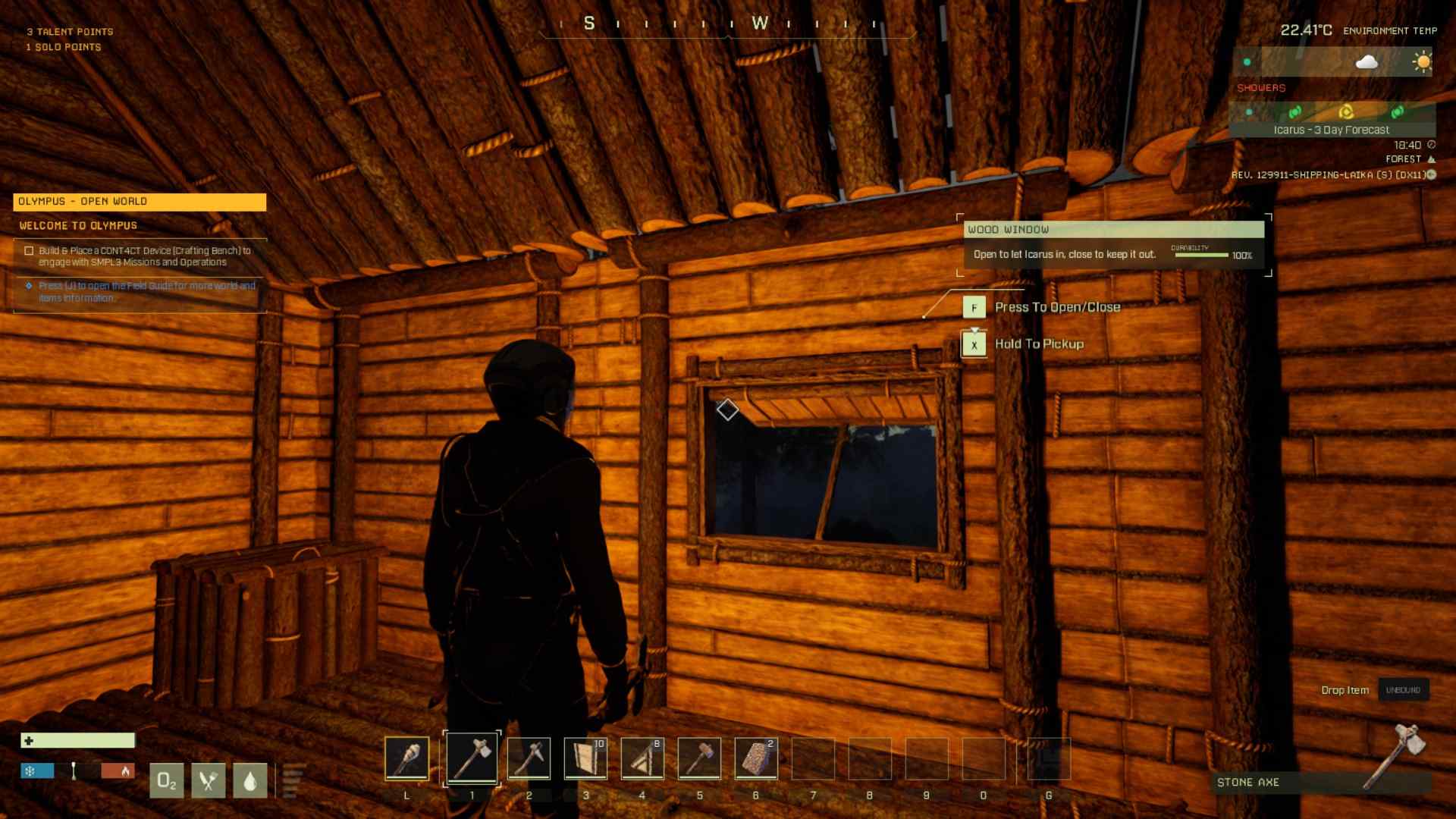Create an outpost to explore distant areas in Icarus