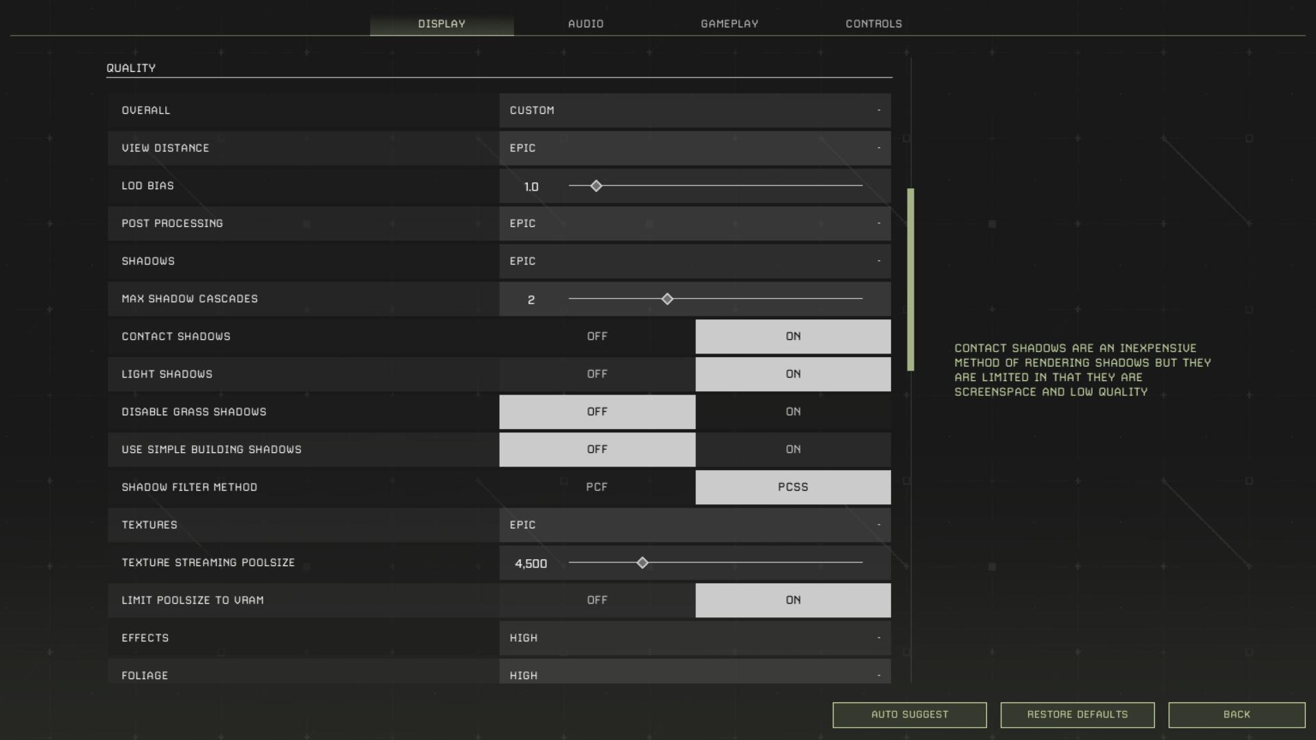 Reduziere die Grafikeinstellungen, um Ruckler in Icarus Update zu minimieren.