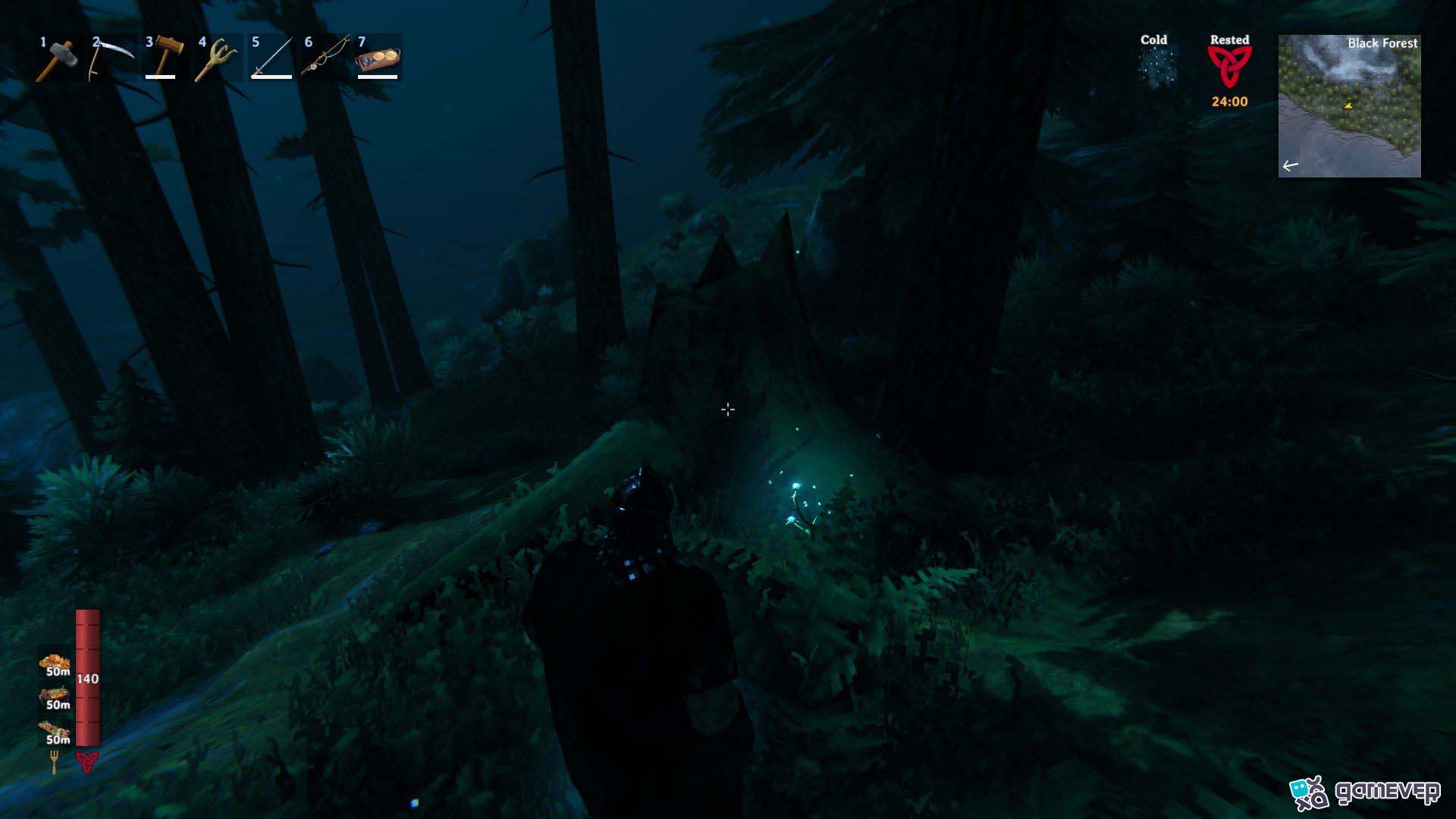 Recoge cardos en el Bosque Negro o el Pantano en Valheim Bog Witch