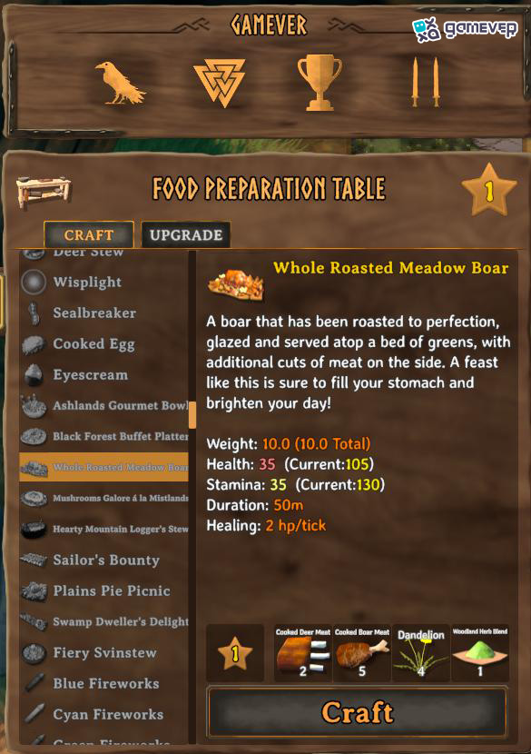 Reúne todos los ingredientes para el festín en Valheim Bog Witch