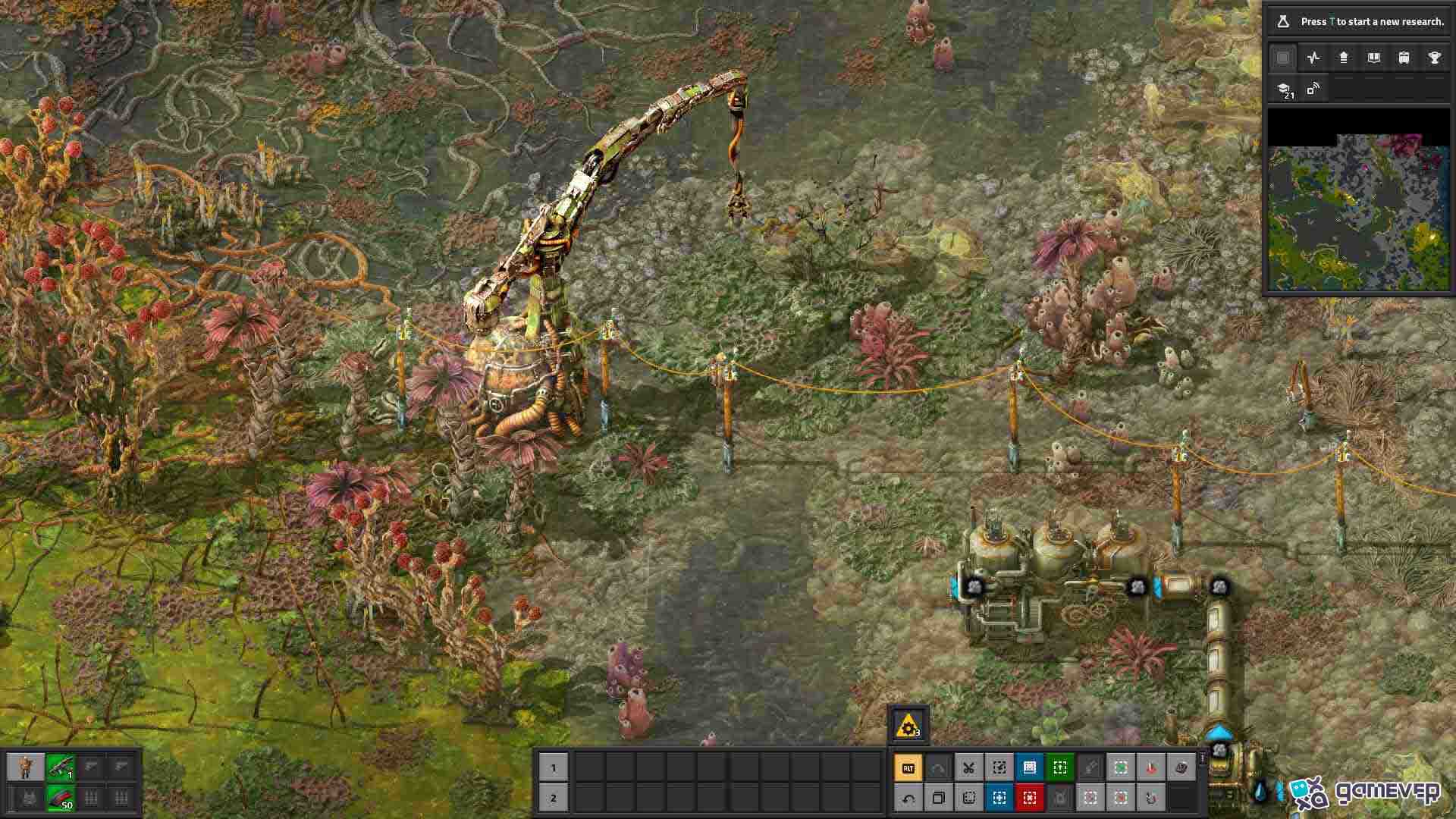 Configura tus Torres de Agricultura en Factorio Space Age.