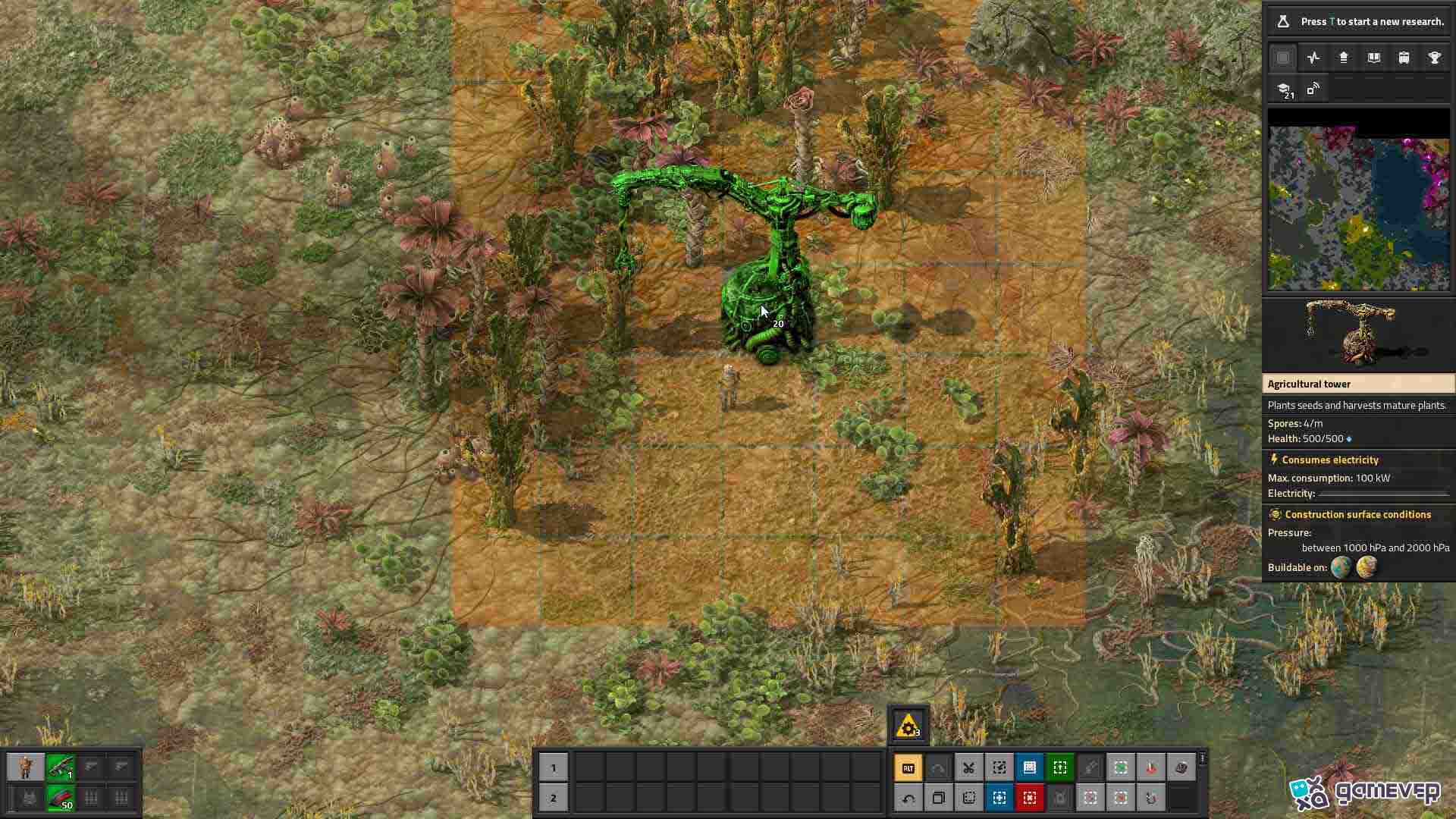 Reúne nutrientes para una producción eficiente en Factorio Space Age.