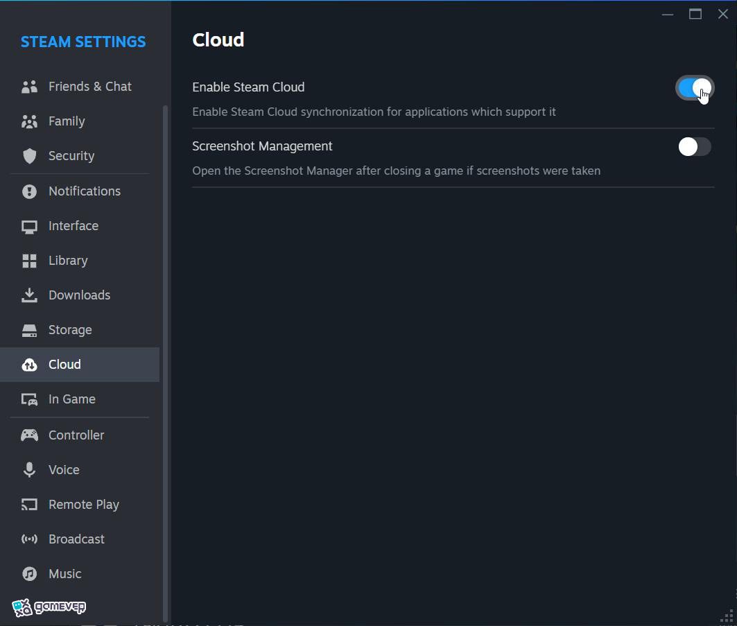 Desactiva la sincronización de Steam Cloud para Factorio Space Age.