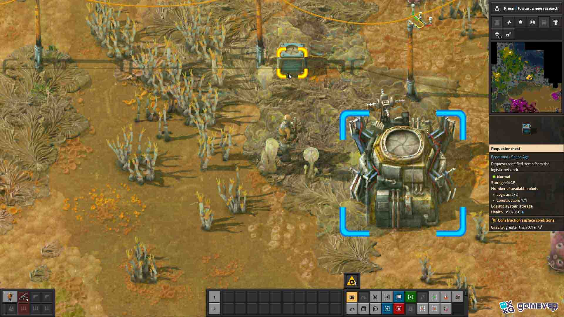 Usa robots logísticos para mantener los recursos en movimiento y minimizar el deterioro.