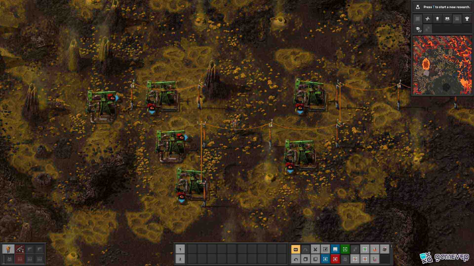 Configura tu sistema de recolección para ácido sulfúrico en Vulcanus en Factorio Space Age