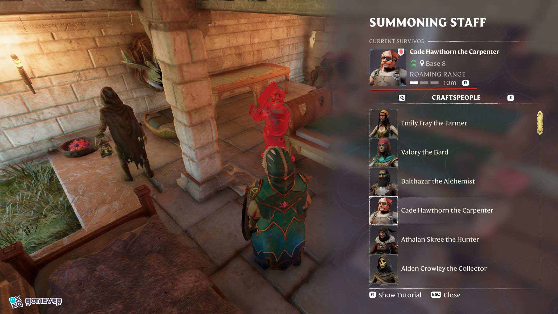 Mantén a los NPC cerca de sus camas configurando su rango de movimiento en cero en Enshrouded Souls of the Frozen Frontier Update