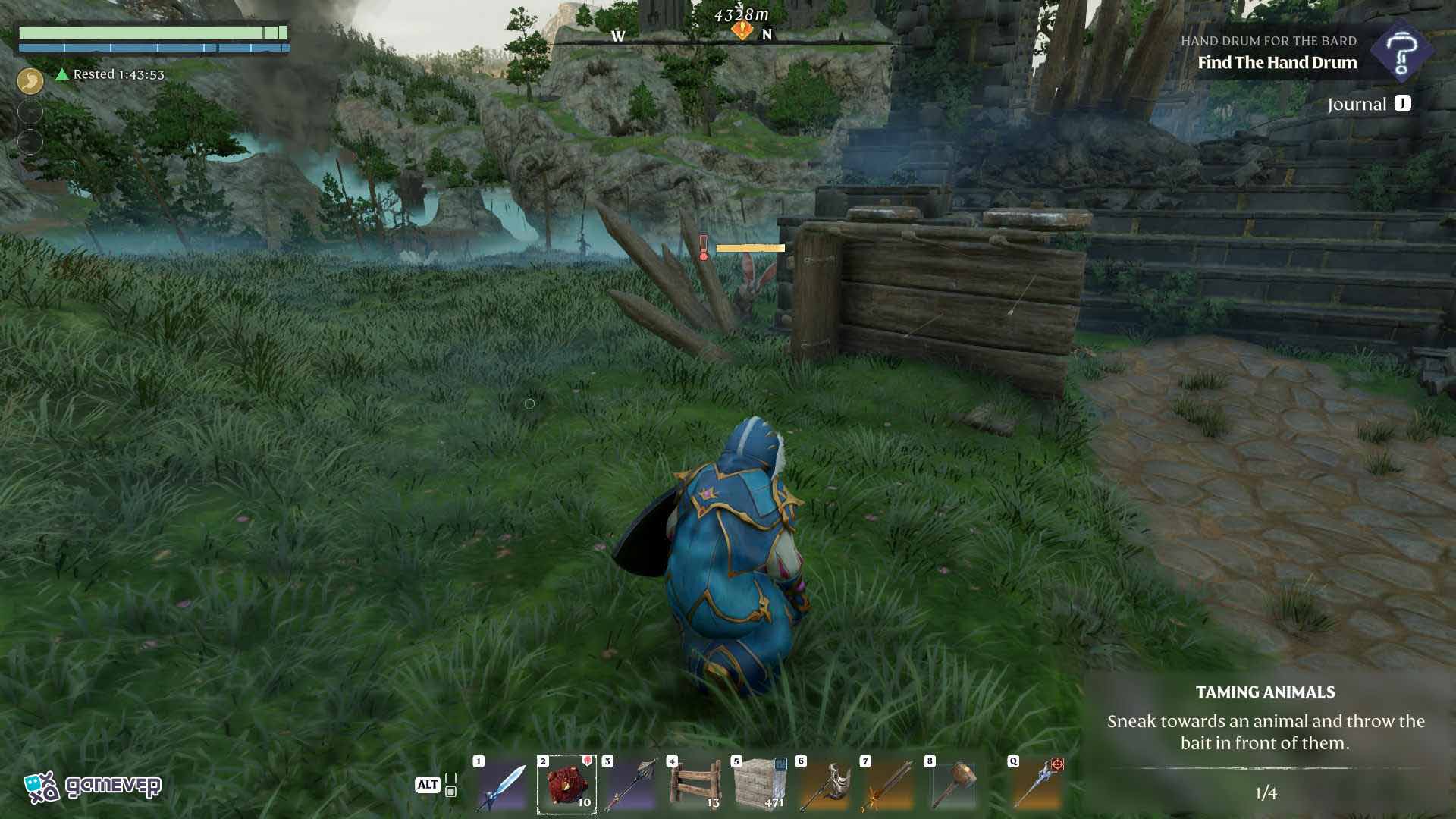 Encuentra Hophares cerca de Longkeep en Enshrouded Souls of the Frozen Frontier Update