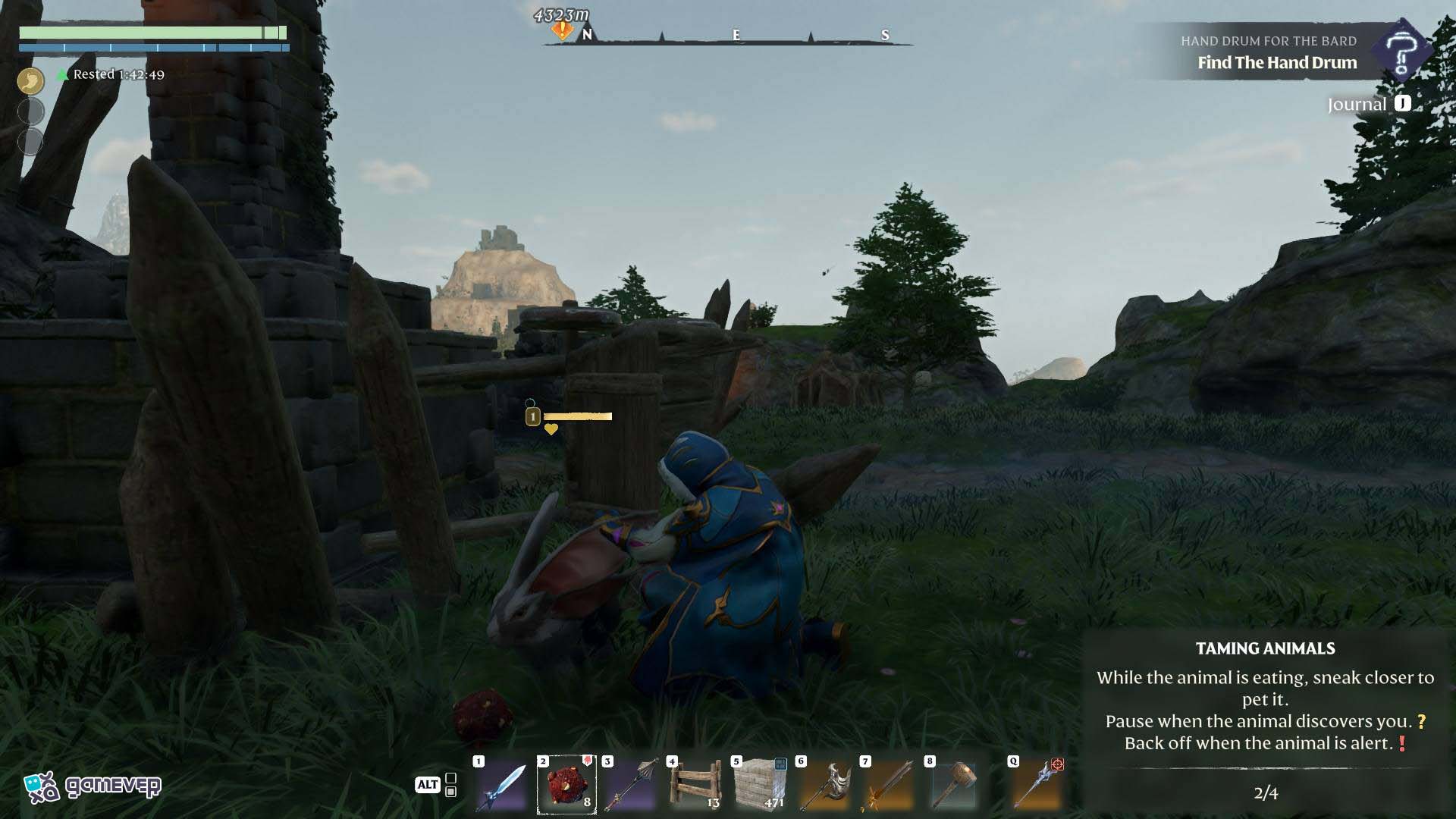 Domestica pacientemente a los Hophares en Enshrouded Souls of the Frozen Frontier Update
