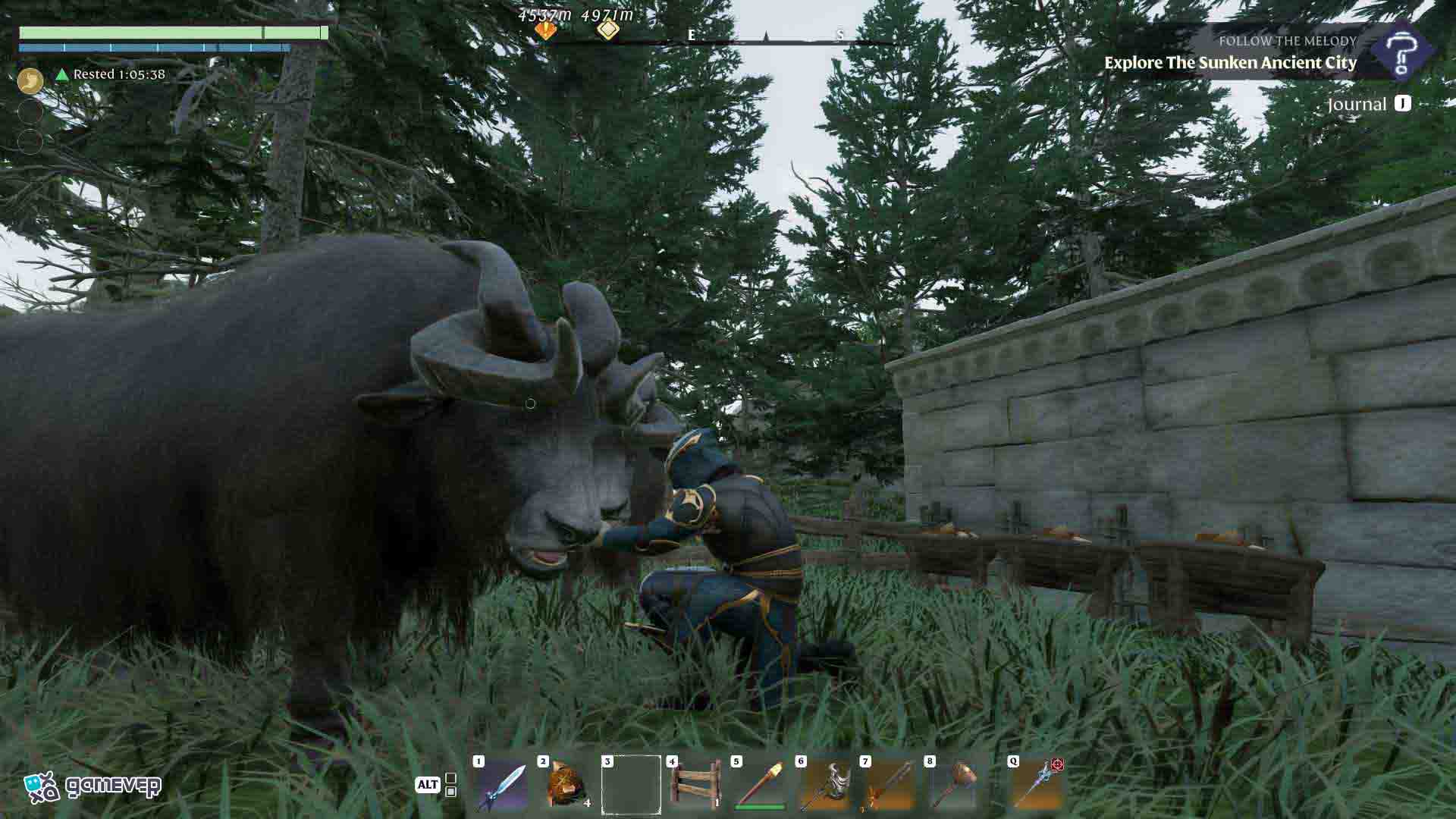 Asegúrate de tener suficientes almohadas para criar yaks en Enshrouded Souls of the Frozen Frontier Update.