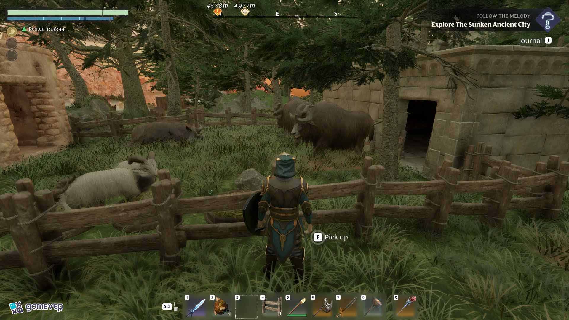 Tu yak comenzará a producir Lana Cruda una vez que esté feliz en Enshrouded Souls of the Frozen Frontier Update.
