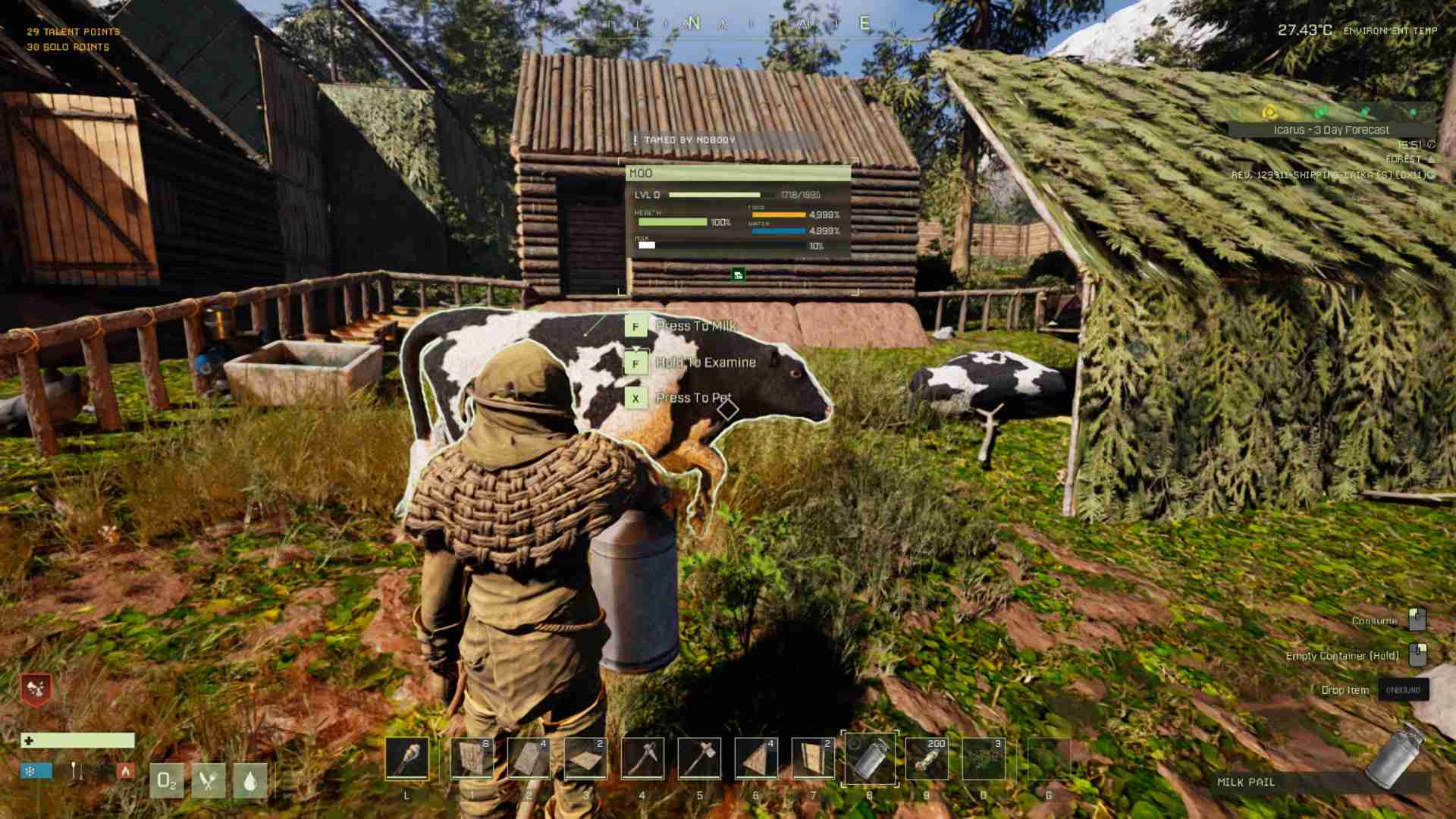 Collect fresh milk!