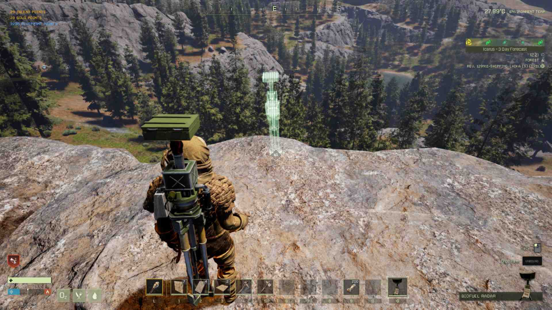 Defend the radar from incoming wildlife during a scan
