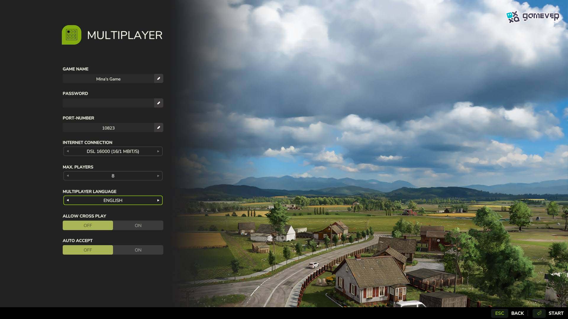 Elige un balance inicial alto para un impulso rápido en Farming Simulator 25.