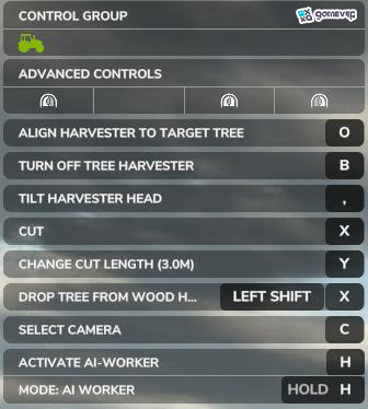 Selecciona tu longitud de tronco preferida para facilitar la apilación en Farming Simulator 25