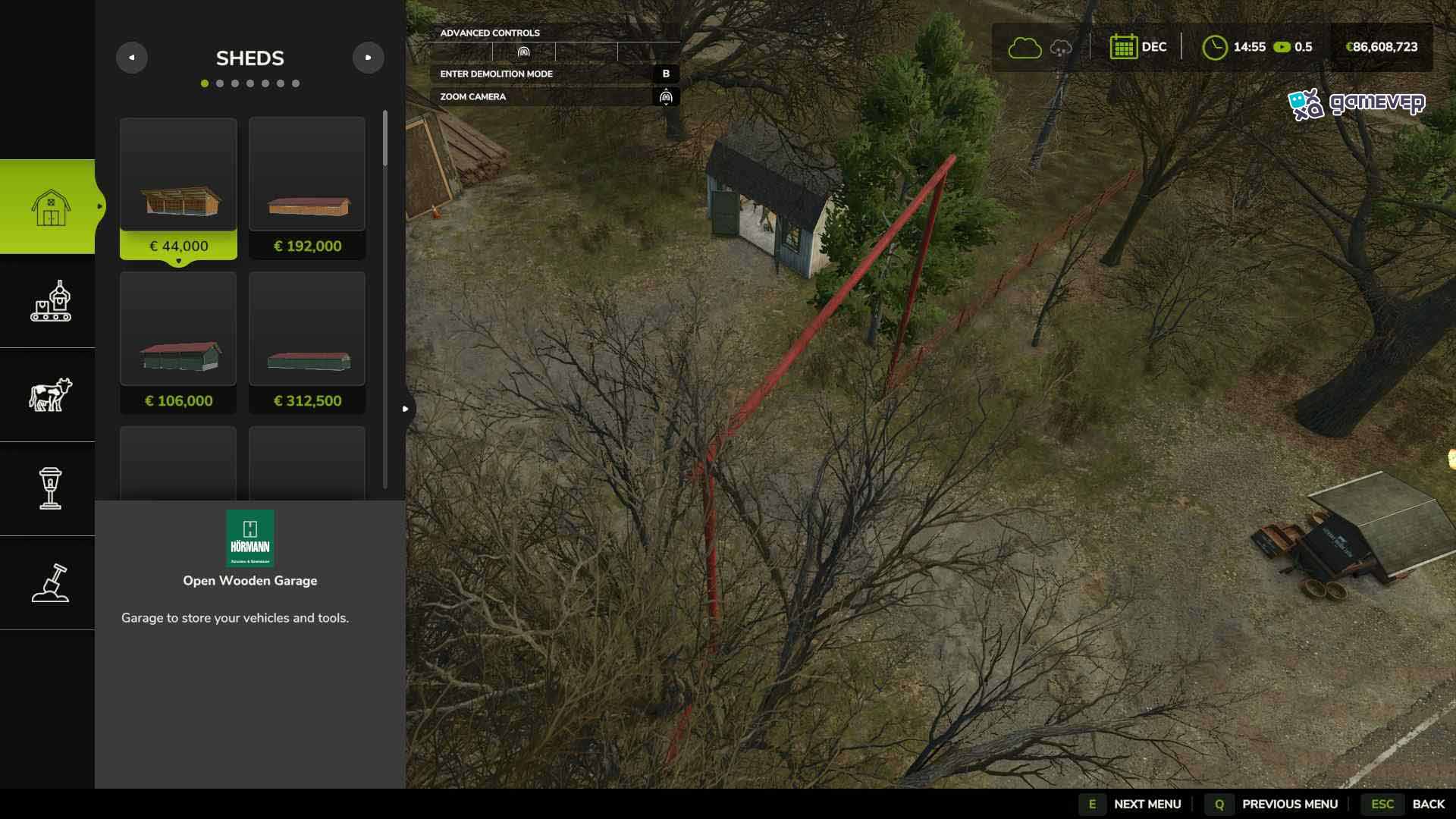 Accede al Modo de Construcción directamente con “Shift + P” en Farming Simulator 25.