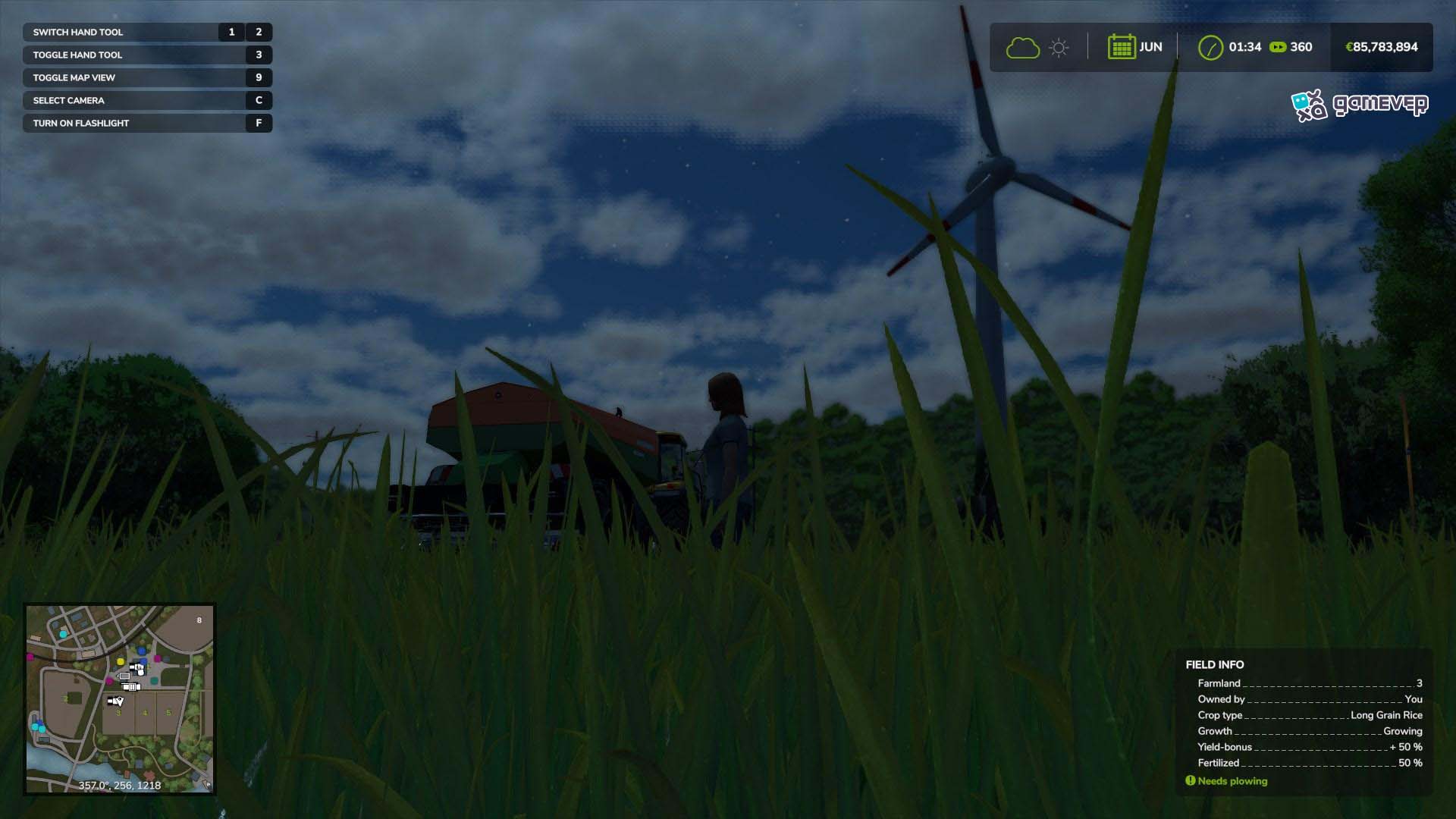 Construye tu campo de arroz en Farming Simulator 25.