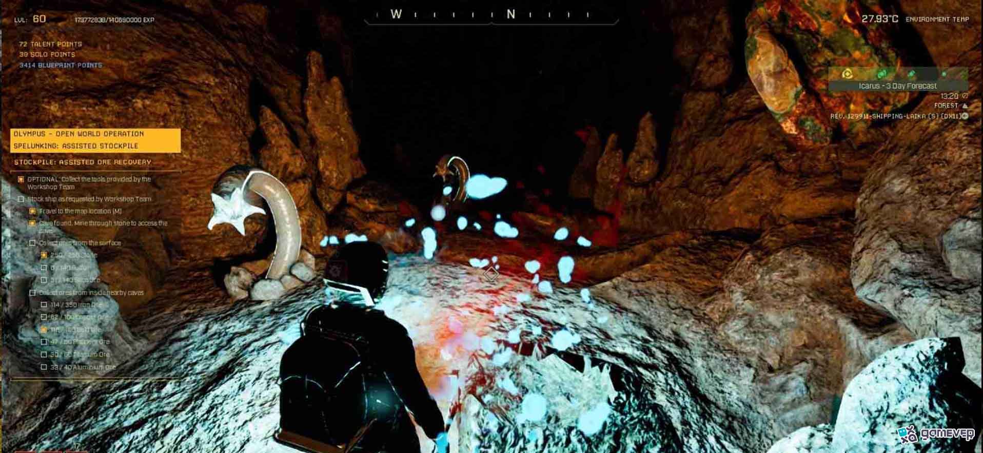 Defiéndete de los gusanos de cueva para asegurar los Exóticos en la Actualización de Icarus