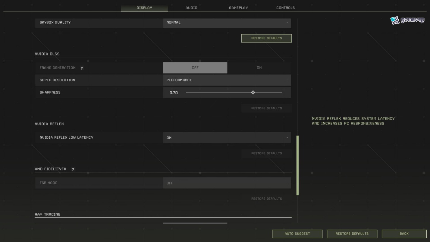 Usa DLSS o FSR para mejorar el rendimiento en la actualización de Icarus