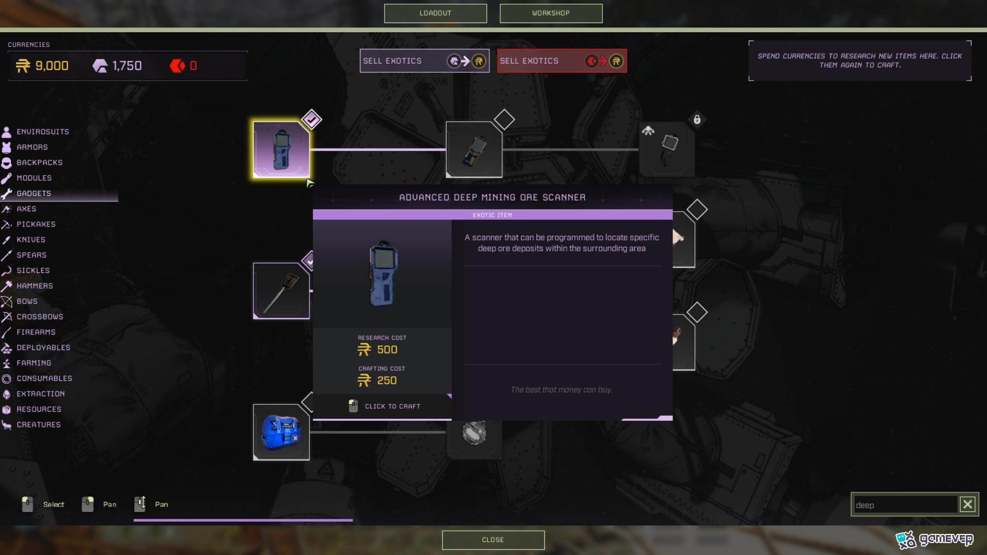 Investiga el Escáner Avanzado de Minería Profunda en el Taller