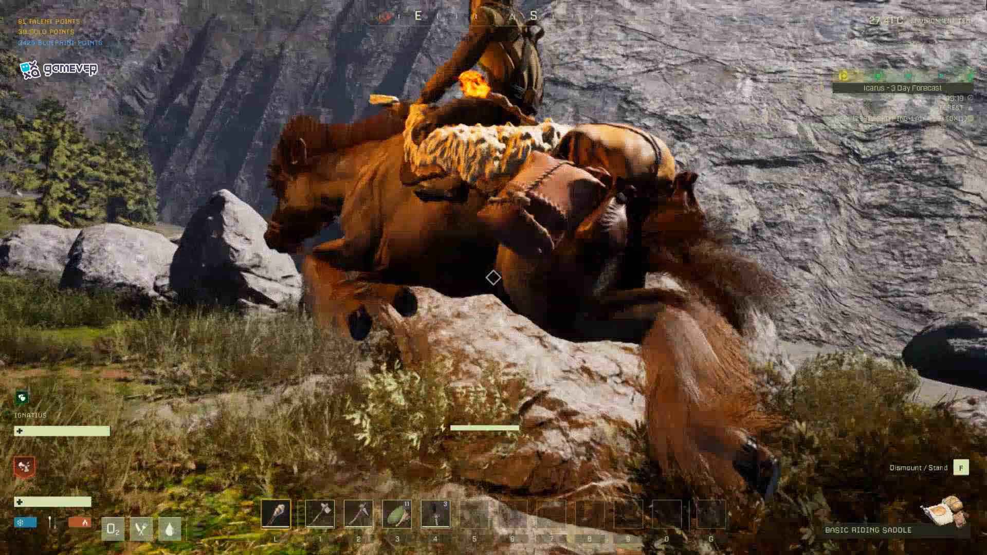 Equipa tu Búfalo con una silla para obtener más espacio de inventario en la actualización de Icarus