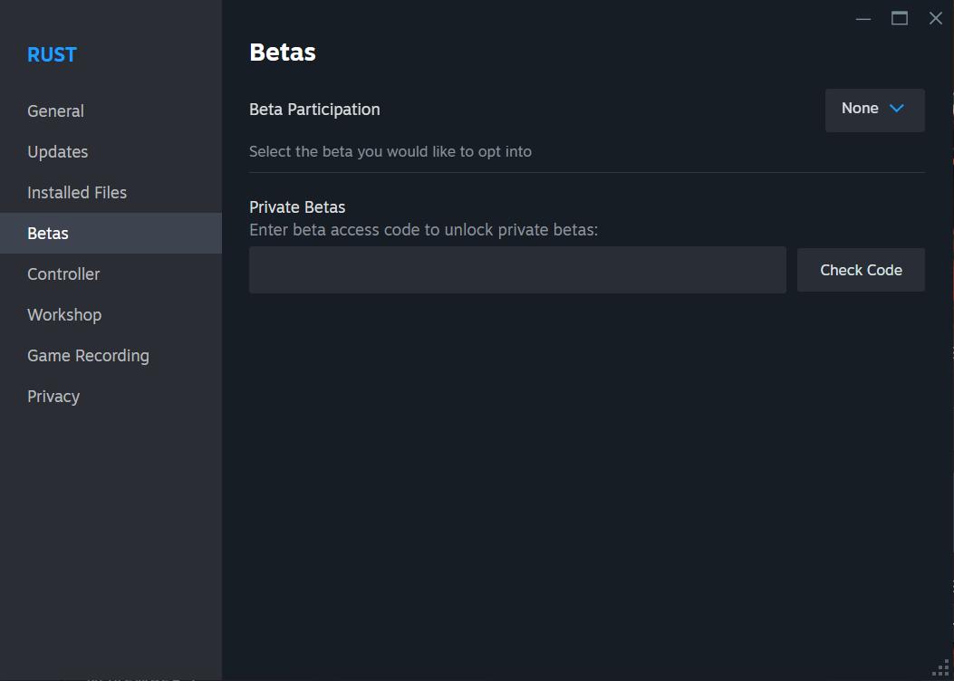 Passe den Beta-Zweig an, um mit dem Server übereinzustimmen.