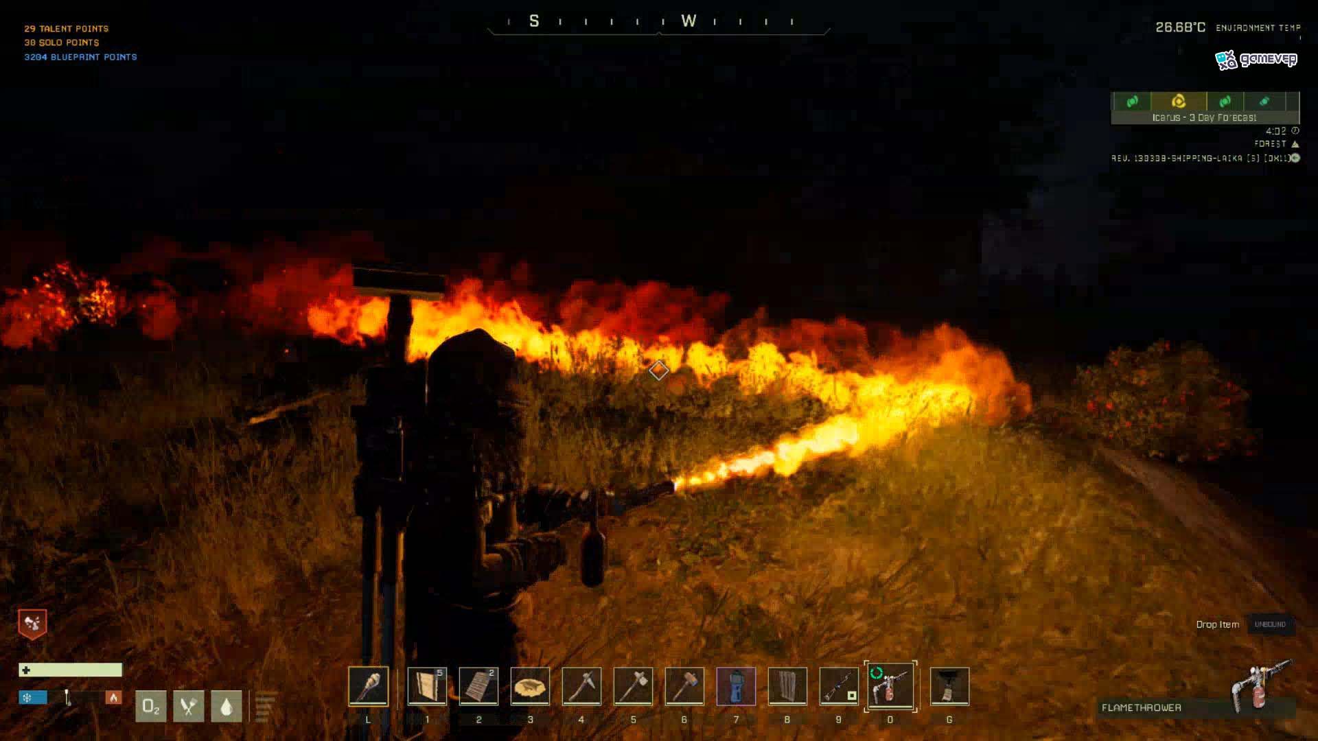 Prueba el alcance y el poder del lanzallamas en la actualización de Icarus.