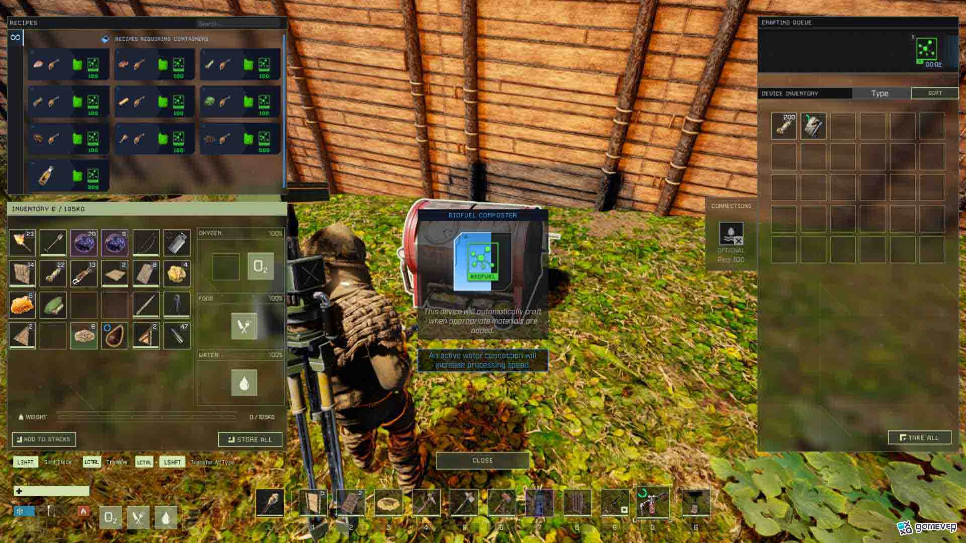 Alimenta el lanzallamas con biocombustible en la actualización de Icarus.