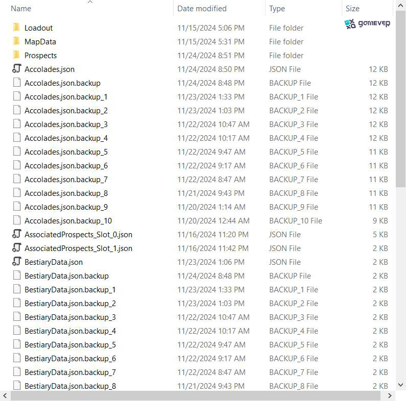 Navega hasta el directorio de archivos guardados de Icarus en tu explorador de archivos
