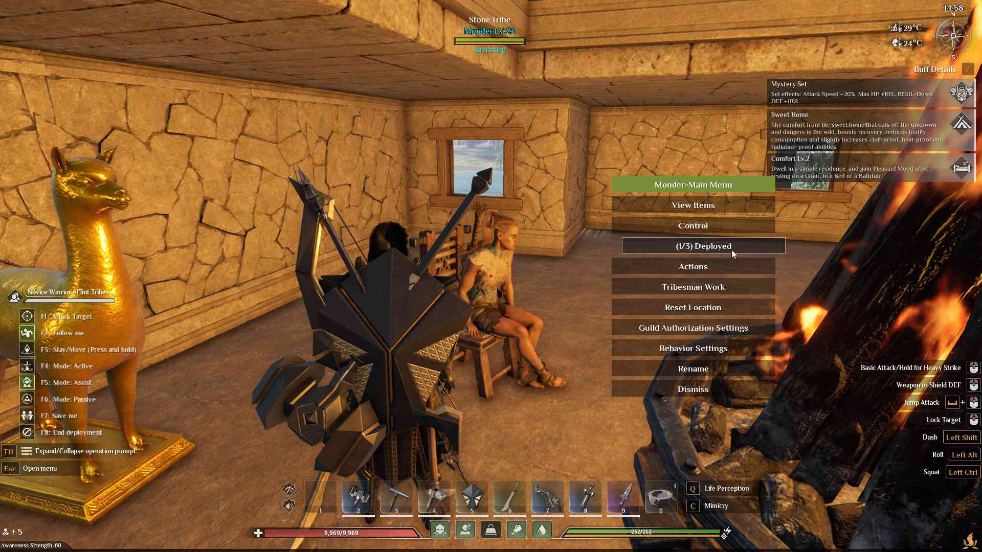 Switch deployment modes to reset stuck tribesmen