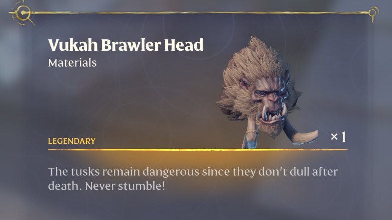 Imponujący Vukah Brawler, potężny wróg w Enshrouded.