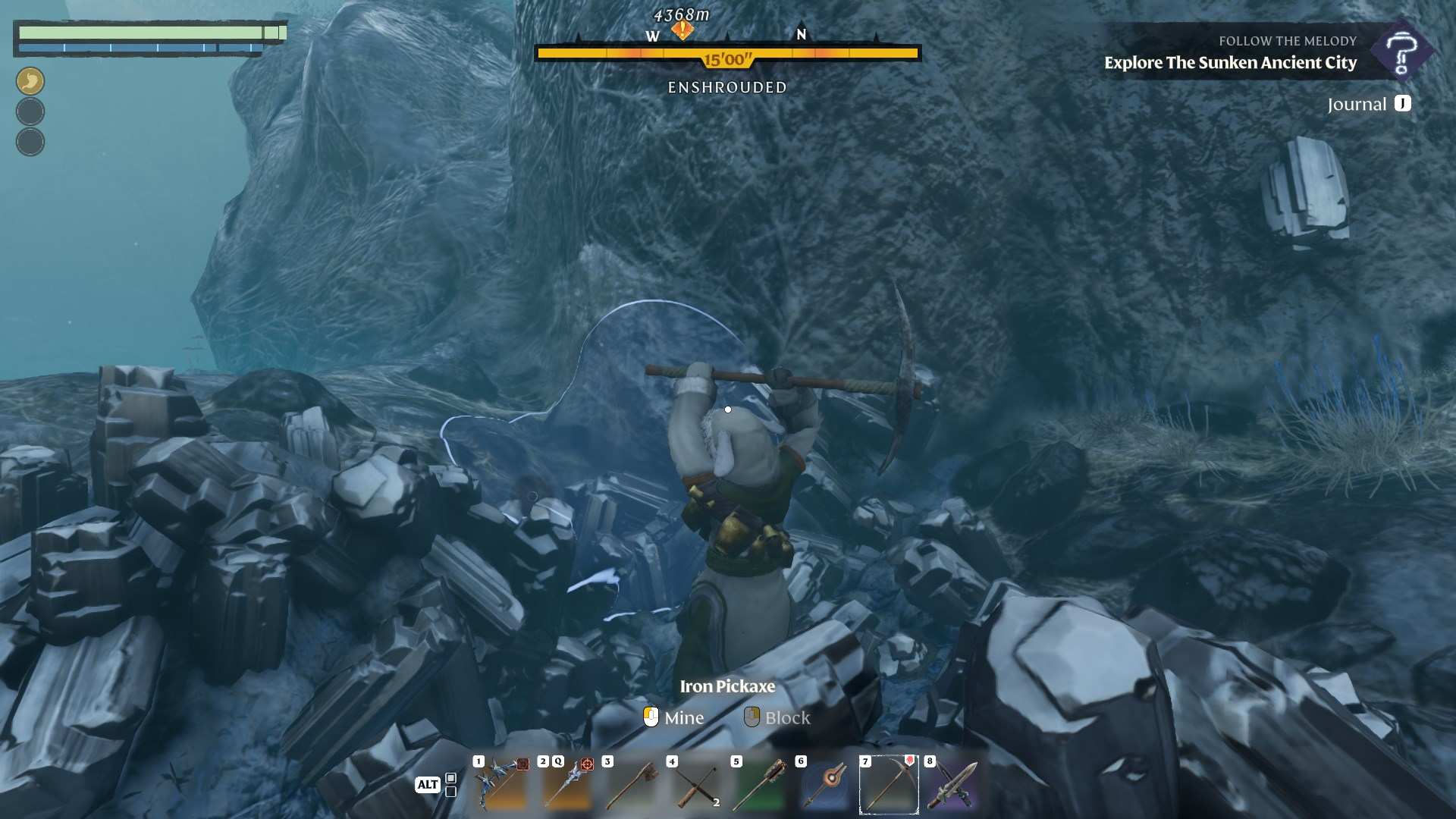 Przelatuj nad Całunem i dostrzegaj złoża srebra w aktualizacji Enshrouded Souls of the Frozen Frontier
