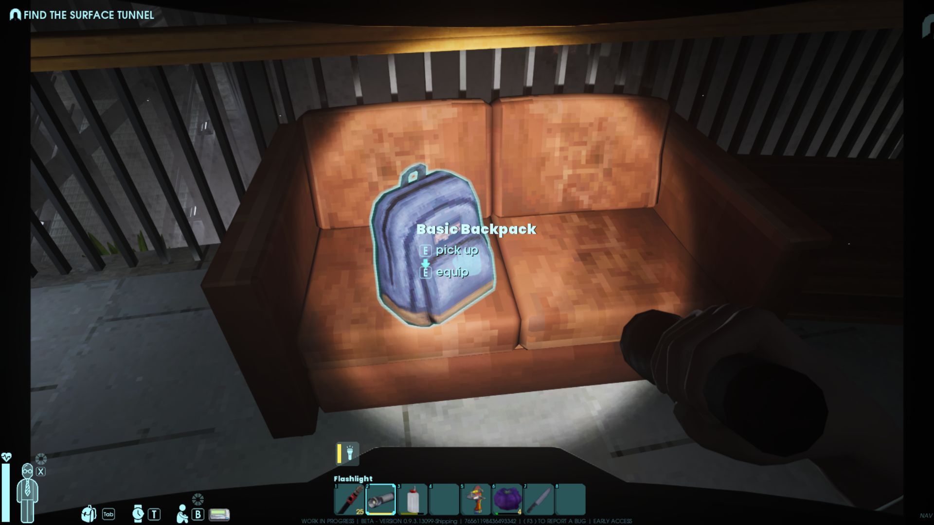 Finde den einfachen Rucksack in der Datenfarm für ein frühes Inventar-Upgrade in Abiotic Factor