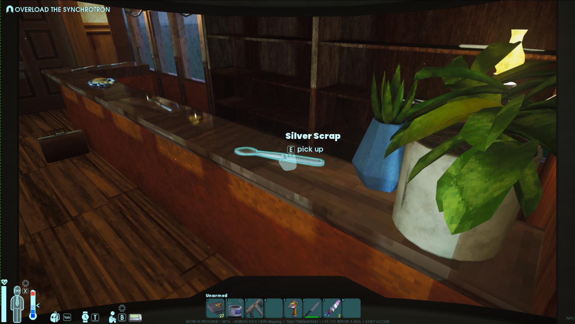 Collect Silver Scrap from the Train Portal